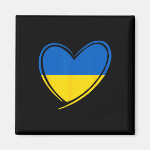 Ukraine Herz Ukrainische Flagge Patriotische Männe Magnet