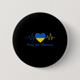 Ukraine Herzschlag Bete Für Ukraine Pride-Flagge F Button