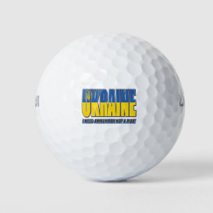 Ukraine-ich-brauche-Munition Golfball