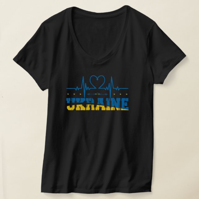 Ukraine im Herzen, mit der Ukraine stehen T-Shirt (Ablage )
