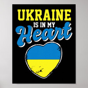 Ukraine ist in meinem Herzen Stolz Ukrainischer Re Poster
