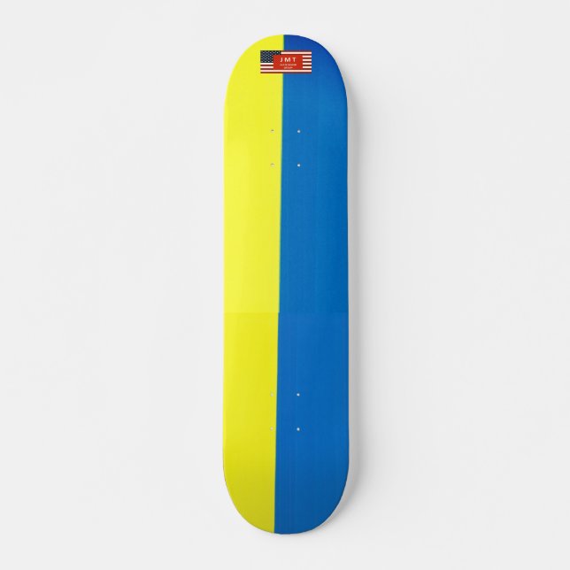 UKRAINE JMT Skateboard, 7¾" Deck Skateboard (Vorne)