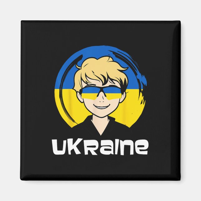 Ukraine Junge  Magnet (Vorne)