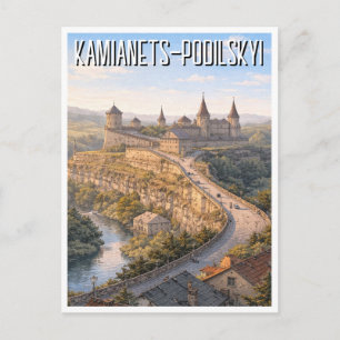 Ukraine Kamianets-Podilskyi Reise Postkarte