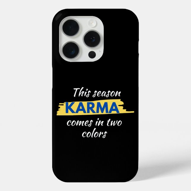 Ukraine "KARMA kommt in zwei Farben" Case-Mate iPhone Hülle (Rückseite)