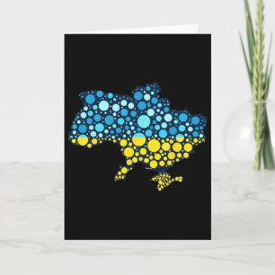 Ukraine Karte Blau Gelb Ukraine Flagge Moderne Kun