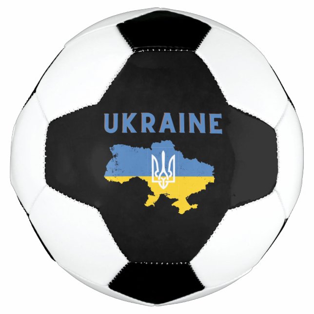 Ukraine-Karte Fußball (Vorderseite)