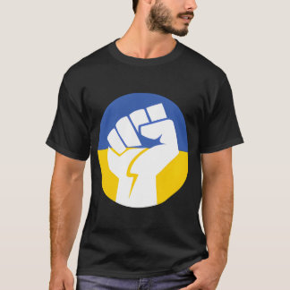 Ukraine Kleine Faust Solidaritätsstand mit Unterst T-Shirt