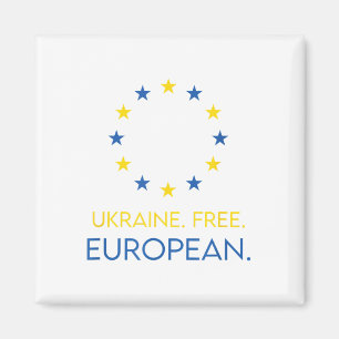 Ukraine. Kostenlos. europäisch. - Unterstützung de Magnet