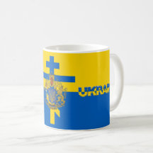 Ukraine-Kreuz und Nationalsymbol