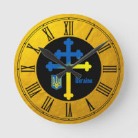 Ukraine Kreuzzeichen und Lorraine-Kreuz