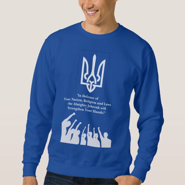 Ukraine-Kriegssolidarität Sweatshirt (Vorderseite)