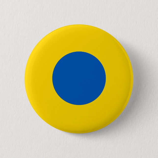 Ukraine-Länderflagge Rundkreiszeichen Button (Vorderseite)