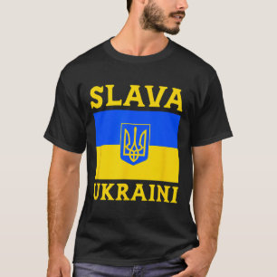 Ukraine Landesflagge Stolz Slava Ukraini 3 T-Shirt