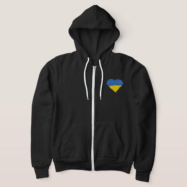 Ukraine Liebe und Flagge Hoodie (Ablage )