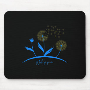 Ukraine Löwenzahn Wunsch Für Frieden Ukrainische F Mousepad