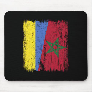 Ukraine Marokko Halbflagge Ukrainisch Marokkanisch Mousepad