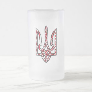 Ukraine Mattglas Bierglas