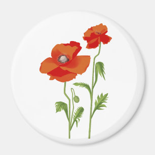 Ukraine "Mohn-Blume" - farbenfroher Magnet