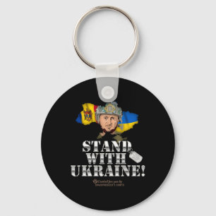 Ukraine Moldawien Unterstützer Design Zelensky Sta Schlüsselanhänger