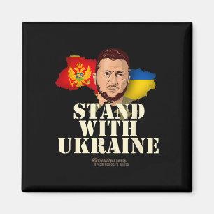 Ukraine Montenegro Wolodymyr Selenskyj Steh mit de Magnet