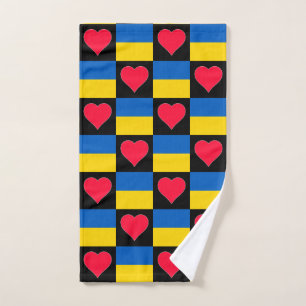 Ukraine Motif du coeur et du drapeau amusant ukrai