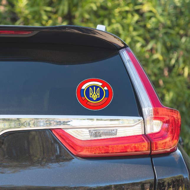 Ukraine - nicht Russland Aufkleber (Auto Seite)