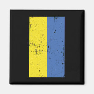 Ukraine Osteuropa Kiew abgenutzte Flagge Magnet