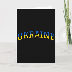 Ukraine Patriotisch Blau Gelb Stolz Unterstützung Karte