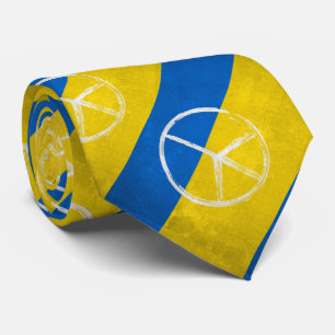 UKRAINE PEACE NECK TIE KRAWATTE