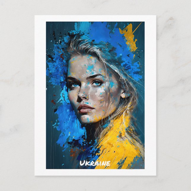 Ukraine Postkarte - Welt der Frauen-Sammlung (Vorderseite)