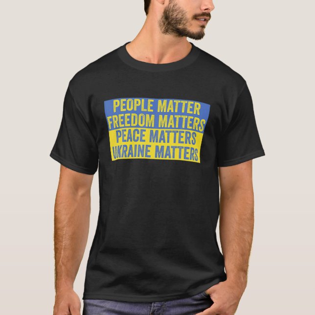 Ukraine: Präsident Zelensky-Zitat für die Ukraine T-Shirt (Vorderseite)