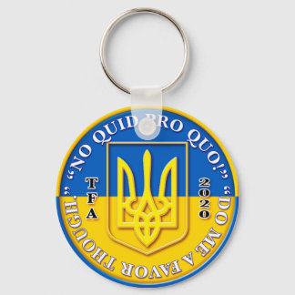 Ukraine "Quid Pro Quo" Schlüsselkette Schlüsselanhänger