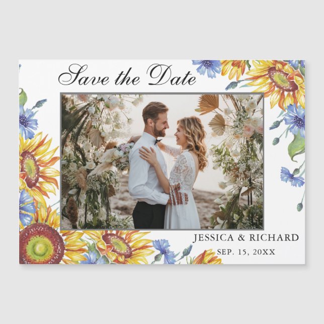 Ukraine Save the Date FOTO Magnetkarte (Vorderseite)