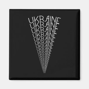 Ukraine-Scheinwerfer-Wortkunst - Einzigartiges ukr Magnet