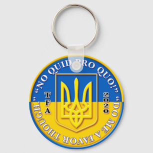 Ukraine Schlüsselkette "Quid Pro Quo" Schlüsselanhänger