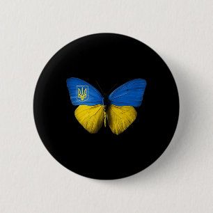 Ukraine Schmetterling Ukraine ukrainische Fahne Li Button