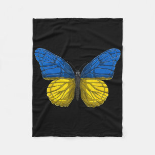 Ukraine Schmetterlings-Shirt Patriotische ukrainis Fleecedecke