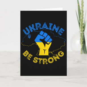 Ukraine Sei Stark Unterstütze Ukraine Stehe Mit Uk Karte