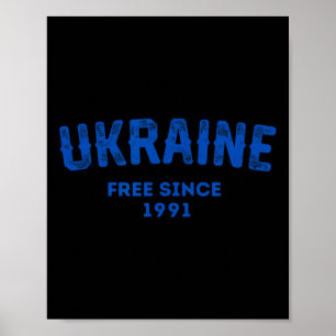 Ukraine seit 1991 frei Ukraine Militär Ukrainisch Poster