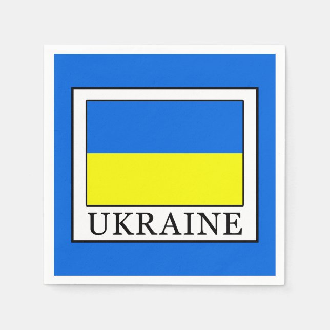 Ukraine Serviette (Vorderseite)