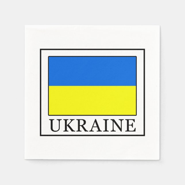 Ukraine Serviette (Vorderseite)