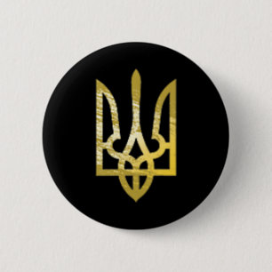 Ukraine-Shirt Dreizack Tryzub Selenskyj Militär Ol Button