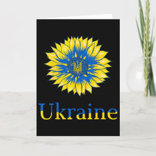 Ukraine-Shirt Süße Ukrainer Sonnenblume Retro Ukra Karte