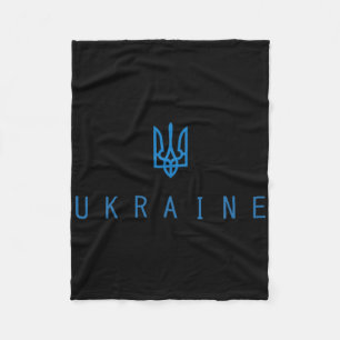 Ukraine-Shirt Ukrainisch Tryzub Dreizack Patriotis Fleecedecke