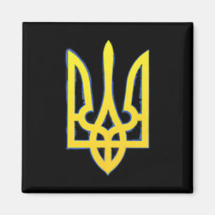Ukraine-Shirt Ukrainischer Dreizack Militärischer Magnet