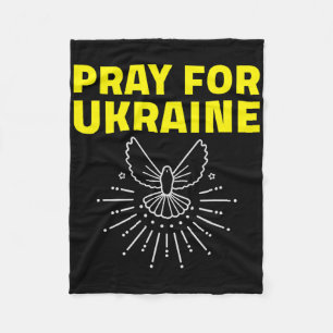 Ukraine-Shirt Unterstützt Ukraine Taube Bete Für U Fleecedecke