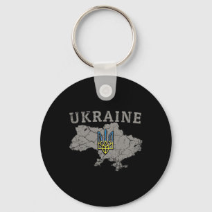Ukraine-Shirt Zelensky Ukrainische Flagge Dreizack Schlüsselanhänger