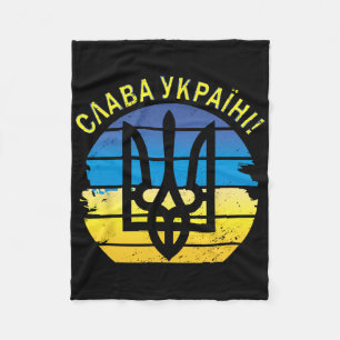 Ukraine Slava Ukraini T-Shirt Selenskyj Ruhm der U Fleecedecke