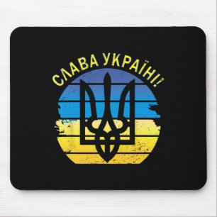 Ukraine Slava Ukraini T-Shirt Zelensky Ruhm der Uk Mousepad
